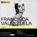 Francisca Valenzuela Instagram - muchas gracias por las 3 NOMINACIONES PREMIOS @pulsarchile 💕qué honor y felicidades a mis colegas nominadxs 🎀 grabación del año - ADENTRO 🎀 canción del año - DÓNDE SE LLORA CUANDO SE LLORA? 🎀 mejor artista pop viva la música independiente :) muchas gracias a todo el team musical, técnico, creativo, frantastic, (mi sello y productora), @rodrigdi todo el team visual, audiovisual y mgmt, banda y staff del tour de chile y latam ♥️ y felicitaciones a mi co productor @frvnciscovictoria x su nominación a productor del año 💕