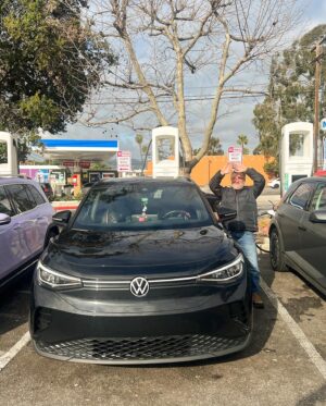 Frankie Shaw Instagram - I lied to my family about this car. It was actually getting wrapped purple by my boy in receda - shout out to @ev_autoworks - while we were all together for my mothers 75th in Macon Georgia last December. My older brother especially would never let me live it down. An all electric PURPLE Mercedes. Nothing like that good Boston shaming to keep you in check. But here I am. Just a girl obsessed with purple who forgot to charge her car last night sitting at a Ralph’s in Pasadena with her fellow man. 💜