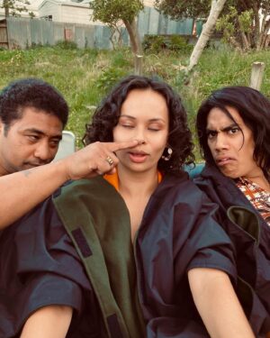 Frankie Adams Instagram - It’s @thepantherstv day and what a lucky lady I was to be able to pop in and work with all these incredible people. You have all outdone yourselves!!! Thank you to the Polynesian Panthers for all you did for our people back then. It has had a profound affect on our history and for that I am eternally grateful. Power to the people! @crystalpistolbangbang @tomhern @nuafinau 🖤🖤🖤