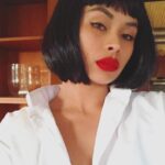 Frankie Adams Instagram - The ultimate lazygal costume -- Mia. 💋 #pulpfiction