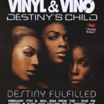 Freddie Ransome Instagram - I can’t think of a better way to celebrate @beyonce’s Super Bowl surprise drop than spending the weekend paying homage to Destiny’s Child’s best album (arguably😌)! Join me and @midiriperton this weekend for another @slowjamz.co Vinyl & Vino ladies niiiiiigggghhhhtt as we dive into Destiny Fulfilled!!! Link for tickets in bio!