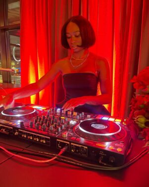 Freddie Ransome Instagram - cheers to me finding myself through music.  DJing is the scariest, most rewarding craft i’ve embarked on. 🥹

happy National DJ Day!