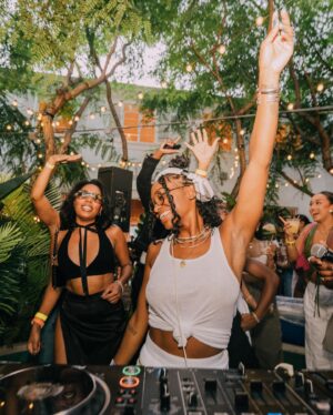 Freddie Ransome Instagram - cheers to me finding myself through music.  DJing is the scariest, most rewarding craft i’ve embarked on. 🥹

happy National DJ Day!