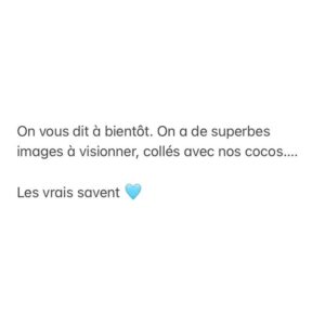 Frédérique Dufort Instagram - Petit mot plein d’amour pour vous, pour nous, pour tout ! 🩵 

Merci !