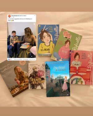 Frédérique Dufort Instagram - Noah, mon super stagiaire 🥹📚

Ce dimanche, j’ai eu la chance d’avoir un merveilleux stagiaire dans le cadre de « Salut la relâche » à @salutbonjourofficiel : Noah, 8 ans, est venu partager son amour de la lecture avec des milliers de téléspectateurs (et parler de son amour pour @alex.a.bd , qui a eu la gentillesse de lui faire une belle vidéo 🫶🏻). 

L’objectif de Noah ? Prouver aux jeunes de son âge que la lecture c’est troooop cool 🥹! 

Je me souviens être exactement comme lui à son âge : tellement bien la tête dans mes livres, comme dans une bulle qui n’appartenait qu’à moi. Parce que j’ai eu la chance d’avoir une famille et des enseignants extraordinaires qui m’ont fait découvrir la lecture, mais surtout, qui m’ont fait comprendre qu’il y a des genres littéraires pour tous ; il faut simplement fouiner pour trouver ce qui nous intéresse réellement! 

Je me trouve sincèrement privilégiée de pouvoir à mon tour vous faire découvrir des livres en tous genres, en espérant qu’une simple découverte mène à des visites plus récurrentes à la bibliothèque, à des cadeaux spéciaux pour des membres de votre famille, à des sorties en salons du livre, et peut-être même, à la rencontre d’un auteur qui, le temps d’une histoire, aura changé votre vie grâce à ses mots. 

Vous pouvez retrouver la chronique complète sur le site de Salut Bonjour, ainsi que le live sur leur page Facebook. 😊 

Prochaine chronique : en même temps que le @salondulivrequebec ! 

#Chronique #Bouquineries #Stagiaire #Jeunesse #Lecture #HabilléeParWomance #Partenariat