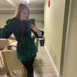 Freya Ridings Instagram - I LOVE a sequin dress 💃✨ Which one is your favourite? 🤩