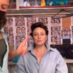 Gülçin Santırcıoğlu Instagram - Becoming Şahinde by great make up artist @gilabenezra......... I love you all make up crew @yuliya_gushul @makeupyeliz @netflixturkiye #andropoz