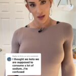 Gabbi Tuft Instagram - Do we need to load sodium? - On the daily, we get more than enough sodium in our diet - even on keto. - Even with losing some water weight in keto, it’s mainly potassium and magnesium we’re deficient in. This is because we get a ton of sodium through all of our foods and seasonings. - More sodium actually triggers hunger cravings and causes water retention. - The more you know… - Over 2,000 people to success in the last 14 years. - Coachgabbi.com or details in my profile for my 1-on-1 online fitness and nutrition coaching with me and my team. - Muah 😘 - Gabbi💕 - #healthysnacks #healthyfood #nutrition
