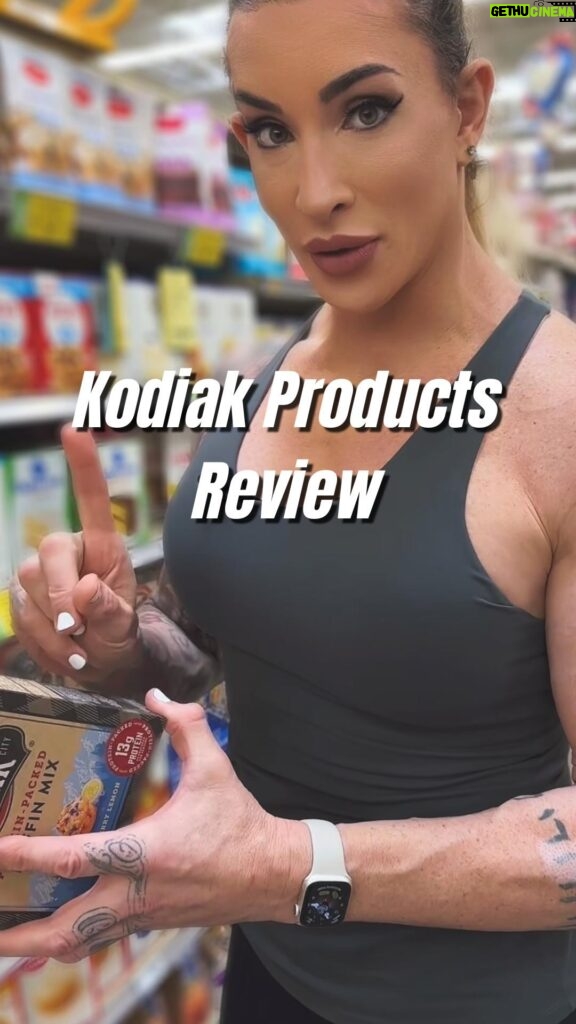Gabbi Tuft Instagram - Are Kodiak products actually “healthy?” - There really wasn’t a lot of protein in the Kodiak muffins, pancake mix, or oatmeal. Plus, there’s a large amount of refined sugars in the mixtures - which I’m not a fan of. Refined sugars in our daily food intake spike blood sugar, increase insulin resistance, increase brain fog, leads to fatigue from higher blood sugar levels, and so much more. A little here and there isn’t the end but consistently bombarding ourselves with it is the opposite of “healthy.” - What we’re finding is that a lot of companies are labeling their products as a “protein” product or calling your attention to the amount of protein in the product. This is a marketing tactic that grabs attention BUT it does not mean it’s healthy for you. - Reviewing the nutrition facts for things like added sugars, sodium, etc is key. - Also, looking at the actual ingredients and seeing if there’s anything in there that doesn’t match what YOU personally will accept in your nutrition is another critical factor in staying healthy and finding a healthy balance in life. - Over 2000 clients of success in the last 14 years. – Details in my profile for my one on one fitness and nutrition coaching – Or go to coachgabbi.com. – Happy shopping! - Not a paid partnership…with anyone - ever. - #healthy #healthyfood #nutrition