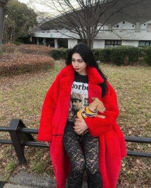 Gabby Instagram - Fun weekend with my puppy 🐭❤️