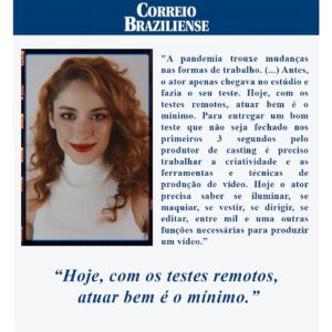 Gabriella Di Grecco Instagram - ✨O Novo Ator✨ nasce na semana que vem!

A indústria audiovisual deu uma guinada de 180 graus depois da pandemia e isso mudou completamente a vida dos atores e o mercado de trabalho.
Visando ajudar tanto os atores que estão começando quanto os que precisam se adaptar, O Novo Ator veio pra trazer soluções práticas e concretas para que os atores tenham consciência de classe e vivam através da sua arte sabendo ter autonomia e monetizando da forma que merece!

Matéria completa no site e nos stories!
Mais infos na bio e nos stories!

Obrigada 
@correio.braziliense pelo espaço
@moraismarianam pela matéria
@brunabrandaocom pela parceria