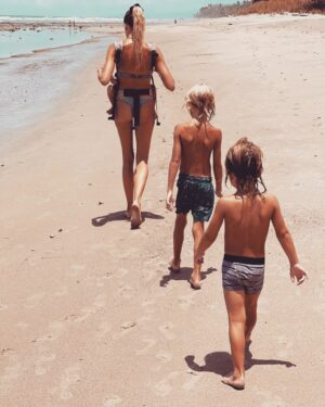 Gabriella Wilde Instagram - The beach and my boys .. nowhere I’d rather be 💕✨