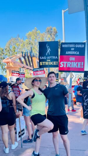 Gabrielle Ruiz Instagram - Giving Bob Iger “disruptive” vibes. #sagaftra #wga #sagaftrastrong #disney #bobiger #strike @heusinger