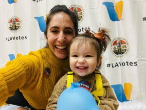 Gabrielle Ruiz Instagram - Voting for her future. 🇺🇸 #lavotes #vote #ivoted