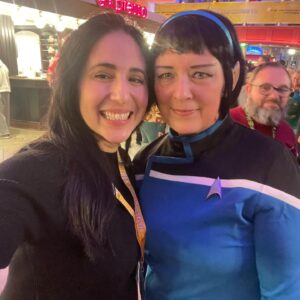 Gabrielle Ruiz Instagram - Dear T’Lyn, I have been, and always shall be, your friend. Live long and prosper. 🖖

T’Lyn recklessly went boldly where no Vulcan had gone before. Thank you for the laughs and the brilliant creation of Star Trek Lower Decks, Mike. And thank you to the fans for the warmest welcome I’ve ever experienced. See ya at the cons! 🖖

Ps- Castro is still a mean girl and I’ll love that biotch forever too. 

Artwork by @justveeing on X

#startrek #startreklowerdecks #lowerdecks #tlyn #gabrielleruiz