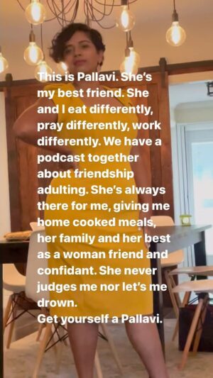 Gabrielle Ruiz Instagram - Happy #nationalfriendshipday to my best friend @pallavisastry. You looked HOT in this dress! 🔥

@waffpodcast #waffpodcast #pallavisastry