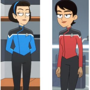 Gabrielle Ruiz Instagram - Dear T’Lyn, I have been, and always shall be, your friend. Live long and prosper. 🖖

T’Lyn recklessly went boldly where no Vulcan had gone before. Thank you for the laughs and the brilliant creation of Star Trek Lower Decks, Mike. And thank you to the fans for the warmest welcome I’ve ever experienced. See ya at the cons! 🖖

Ps- Castro is still a mean girl and I’ll love that biotch forever too. 

Artwork by @justveeing on X

#startrek #startreklowerdecks #lowerdecks #tlyn #gabrielleruiz
