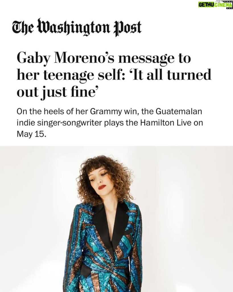 Gaby Moreno Instagram - Muchísimas gracias @washingtonpost por el artículo y la entrevista. Qué emoción ver esto en uno de mis periódicos favoritos.❤️❤️❤️ Link in bio for full article.