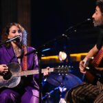 Gaby Moreno Instagram - Que forma de iniciar este 2024 cantando #LunaDeXelaju junto con Oscar Issac en @fallontonight con @jimmyfallon ❤️ What a way to start 2024 singing #LunaDeXelaju together with Oscar Issac on @fallontonight with @jimmyfallon ❤️ 📷: Todd Owyoung/NBC @toddowyoung Suit and guitar straps by: @liacohenoficial 💜💜💜