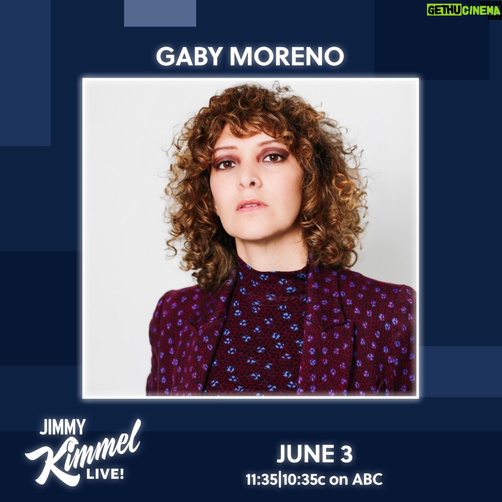 Gaby Moreno Instagram - 👀🫠😭🤯🥰🙌🏼 Catch me on #Kimmel June 3 @JimmyKimmelLive @JimmyKimmel #ABC