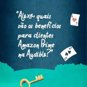 Gabz Instagram - Quem guarda segredo é baú, eu já chego logo com a novidade quentinha! 👀 @audible_br chegou ao Brasil com milhares de audiolivros para você ouvir comigo (ou onde quiser).

Aqui vai uma palinha de Alice no País das Maravilhas, com narração da @ehagabz! Quer saber mais? É só me perguntar!

#PraTodosVerem: Cena 1: fundo de uma floresta escura, ao centro o Gato de Cheshire sorri com um Echo com Alexa ao lado. Acima, a frase: "Alexa, o que é Audible?"
Cena 2: No chão da floresta, há o chapéu do chapeleiro maluco e duas rosas vermelhas ao fundo. Acima, a frase: "Alexa, quanto custa assinar a Audible?"
Cena 3: Sobre a grama há uma chave dourada, flutuando ao fundo duas cartas de baralho. Ao centro, a frase "Alexa, quais são os benefícios para clientes Amazon Prime na Audible?"
Cena 4: Na parte inferior da tela há dois cogumelos nas cores vemelha e branca. Ao lado direito, uma árvore. No centro há a frase "Alexa, como assinar a Audible?"