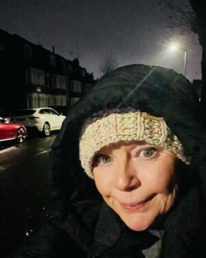 Gail Porter Instagram - Morning all. A bit damp out.  Wrap up x have a lovely day x