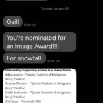 Gail Bean Instagram - VOTE NOW, LINK IN BIO . This week x only this week👀🤯💐DUMP . Thank you @snowfallfx @fxnetworks x every single person involved in #snowfallFX both behind x in front of the camera, especially the 🐐 @johnsingleton yall changed my life. More than anything, every viewer who watched.....it was you who made me a household name! I'm beyond grateful. @tashmanian My Tash, I honor you for seeing me x for writing for me long before anyone else thought to. I'll always share every flower with you Sawrah! To @naacpimageawards bruhhhhh my city is proud, I am proud, my parents are proud 🗣thank you for making a girl from Stone Mountain, GA heart skip a beat. Lastly, to the other nominees, shhh I'm honored to stand alongside yall. We blessed together x I wouldn't have it any other way. In my most Eastside vernacular 🗣I deserve this bc God x the Ancestors said so. Also @donthatetrav told me this would happen lol. Friends. Family. Supporters: iI had a thousand tongues, I couldn't thank you enough. I love yall from my soul. You're irreplaceable x I pray God x the Ancestors continue to provide us with the tools succeed, mature/grow together x speak life over each other. '24 is personal.....I'm getting my lick back! LFG!!!!!♥️✊🏾👑🫶🏾💐💐💐💐💐 Gail Bean....Big Bean 🗣THE BIGGEST!!!!
