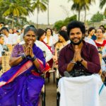 Gangavva Instagram - Participated as a chief guest in Yaksha program at Isha - Adiyogi #mahashivarathri2023 . We are blessed 🥺🙏 . @isha.foundation @radhejaggi @consciousplanet @anjimamaaa @madhualwaala . #shivarathri #myvillageshow #ishafoundation #isha #lordshiva🙏 #meditation #gangavva #anilgeela #tamilanadu