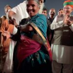 Gangavva Instagram – @gangavva dances with Sadhguru at #Mahashivratri2023 #ShivaShivaAllNight