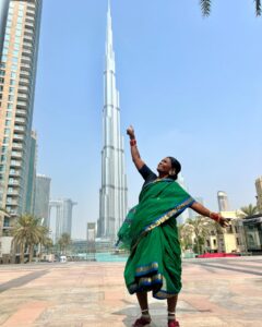 Gangavva Instagram - బుర్జు ఖలీఫా ...... . . . #burjkhalifa #dubai #gangavva