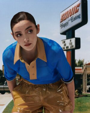 Garance Marillier Instagram - can’t believe this is real but so happy to announce I am  part of the Lacoste family 
🐊🥲 #LacosteAmbassador
 
Thank you @thepopmag and @retoschmidd 📸
@lacoste @louise_trotter_