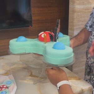 Garima Arora Instagram - A BIG THANK YOU to @averil.fernandes for recreating Aham’s favorite toy as his birthday cake. So special, thoughtful and Ofoxurse absolutely delicious! 🤤 ❤️ 💕@darryl.fernandes.10 helped carry the box in!