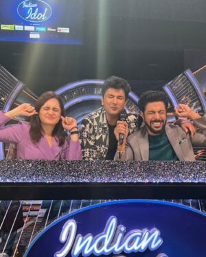 Garima Arora Instagram - Watch us this weekend on indian idol as we figure out we can’t and should not be allowed close to a mike!! Best suited to sit on the sidelines.. 😆🤦🏻‍♀️