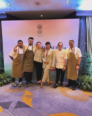 Garima Arora Instagram - A pleasure and honor to cook at the 75th republic day celebrations in Bangkok. It’s been a remarkable beginning of the year for us not just as a nation but more so as a civilization. As we shed our colonial past and come into our own again theres never been a better time to be alive and never been a better time to be Bhartiya. 🇮🇳 🙏 ❤️