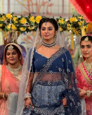 Garvita Sadhwani Instagram - Bride with blues 🧿
#yrkkh #starplus #roohibirla🦋