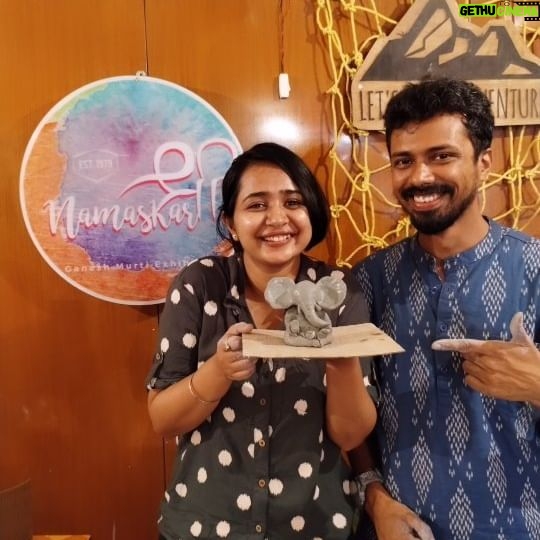Gauri Kulkarni Instagram - eco friendly ganapati making workshop with @gaurikulkarni23 Thank you for joining us It was a pleasure hosting you. ☺️🤗 Gauri Your enthusiasm & making us feel so comfortable with your crazy energy is much appreciated. Hope to see you soon for more such activities 💕 If you want to join workshop of ganapati making DM 📮 us for more details 👍 . . #ganpatibappa #ganpatimaking #ecofriendlyganpati #ganpatimakingworkshop #gaurikulkarni #shaduclay #shadumatimurti #shadumati