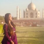 Gauthami Jadav Instagram - 💟🤍 Attire @tvasta_designstudio Pc @abhishekgkasaragod #tajmahal #mahal #taj #agra #vacation #love