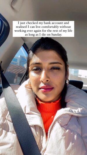 Gayathri Reddy Instagram - Financial freedom 🤑🤑