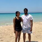 Gayathri Reddy Instagram - Catch me at the beach 🌊☀️ @nishanth.reddy.5851 @a.l.abi