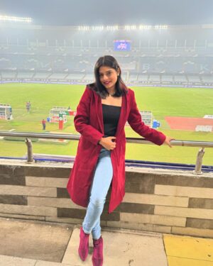 Geetashree Roy Instagram - "What a nice night for an evening." ...

#matchday#won #keralablasters # #winning