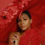 Geffri Maya Instagram - So throw away those green gems And wear rubies on your yacht. Photographer: @mayaiman Hair: @ryanburrellhair MUA: @aaronpaulbeauty Nails: @studionailsbyanissa Millinery: @studioabyanissa Studio: @1043mixedmedia