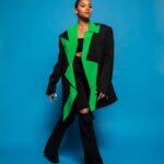 Geffri Maya Instagram - Thursday night with @staymacro Photographer: @mayaiman Lighting: @trokonv Hair: @ryanburrellhair MUA: @aaronpaulbeauty Styled by: @mickeyboooom Suit: @annakikiofficial Studio: @1043mixedmedia