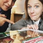 Gemma Whelan Instagram - Making big decisions at work with @parmindernagra #DIRay @itv @htmtelevision @krispykremeuk NOT AN AD THEY ARE JUST DELICIOUS!