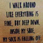 Gemma Whelan Instagram - Ohhhhh kaaaaay it's ohhh kaaay xx 🧦 come back!!! Why the heck are you wriggling toward my instep...!!!?? That is SO uncomfortable and annoying to rectify...sock...sock...? WTF soooooockkkk..!!!?? Happy weekend all. Hang in there my sweet sock wearers x