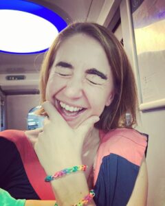 Gemma Whelan Instagram - I travelled a long way this morning, met many people and had many interactions - finally my husband said - 'you've gone quite strong with your brows this time eh?' ... I TOTALLY FORGOT I PUT DYE ON THEM THIS MORNING AND DIDN'T WIPE IT OFF 😂 I can't stop laughing 😂 have a good week all...!✌🏼