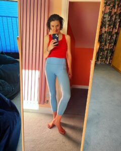 Gemma Whelan Instagram - Things people don't know about me: I am a qualified yoga teacher, and I used to be the fitting model for Sweaty Betty. It was @sweatybetty I met @lventura79 ...cut to years later and she's got her own line and her own brand and it's SENSATIONAL. Feeling all held and powerful in these gorgeous clothes she sent for me to try. I have ZERO obligation to do this post - I just have to for me, to let you know if you're looking for classy, beautiful and considerately made garments - try these: @euclid.clothing it's all MWAH! Last thing about me: I don't lie. Apart from that time I tried to get out of paying a fine for train fare dodging when I was 14 and didn't understand how postcodes work... 😬😂✌🏼Xx