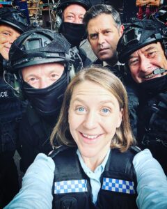 Gemma Whelan Instagram - Another cracker at the coal face. Swat team dreams #diray @itv @htmtelevision @parmindernagra ✌🏼