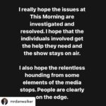 Gemma Whelan Instagram - @mrdanwalker This is exactly how many of us feel I'm sure. So much speculation is so damaging and dangerous. I remain neutral and I hope everyone involved, as you say, is getting the support they need. People need love most when they appear to deserve it least. #bekind #whatifitwasyou #getthefullpicturefirst