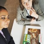 Gemma Whelan Instagram - Making big decisions at work with @parmindernagra #DIRay @itv @htmtelevision @krispykremeuk NOT AN AD THEY ARE JUST DELICIOUS!