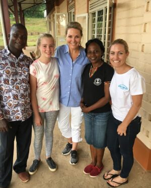 Georgie Gardner Instagram - What a woman is @annabellechauncy who 15 yrs ago started @schoolforlifefoundation educating thousands of kids in Uganda out of poverty. $2 million raised to keep her extraordinary dream alive & a joy to share the night with @brontebaker_  6yrs after venturing there!  Purple vintage jumpsuit for the occasion courtesy of @altamodafashion & always thankful to @morganhillhair @katyparsons.makeup @__alexwilson__ @amy_maree_c  for working their magic!